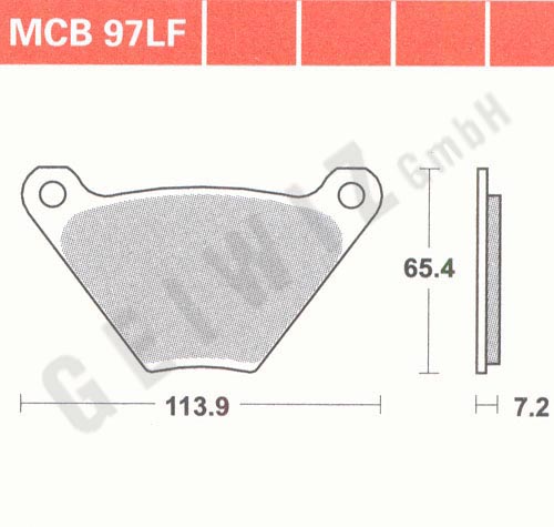 Brake pads Lucas MCB 097LF ABE approved
