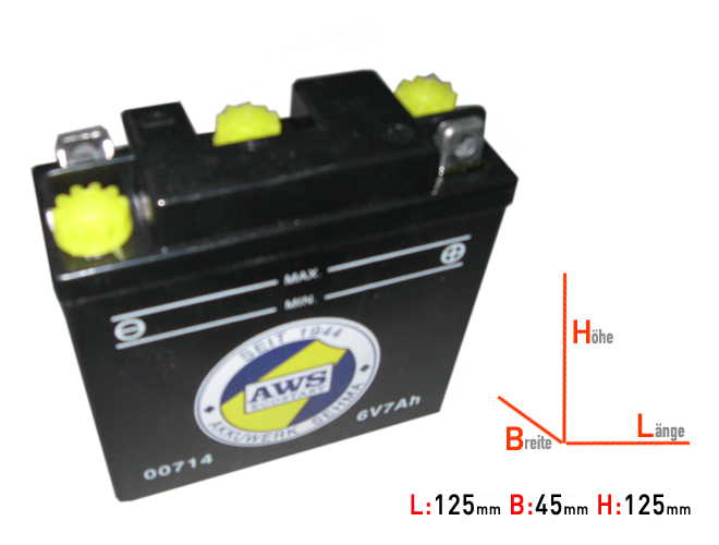 B39-6 DIN00714 QMP Battery