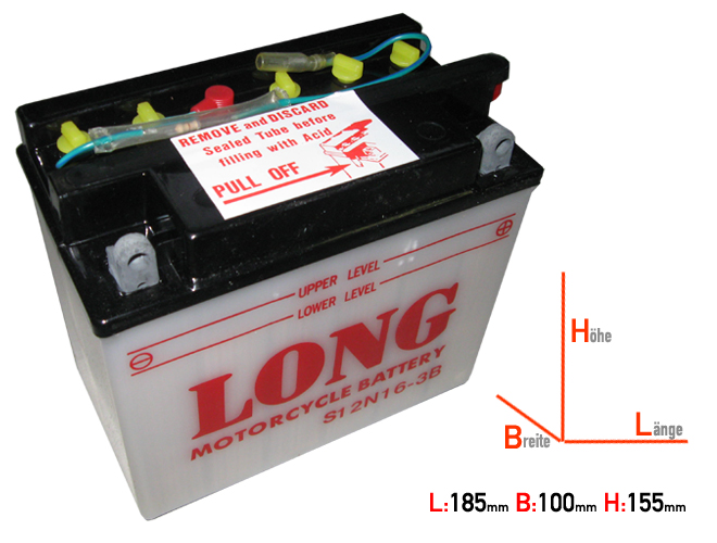 S12N16-3B QMP Battery