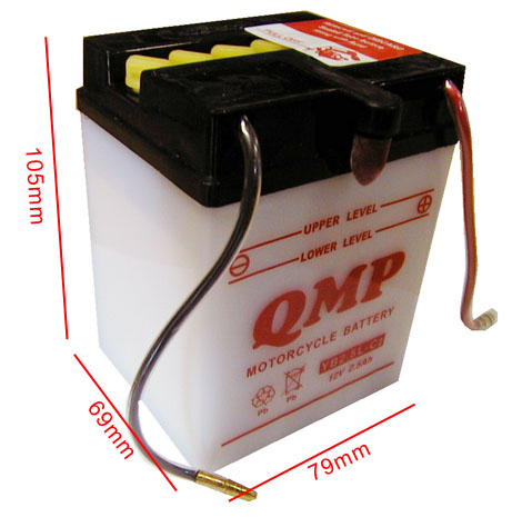 YB2.5L-C-2 DIN50311 QMP Battery