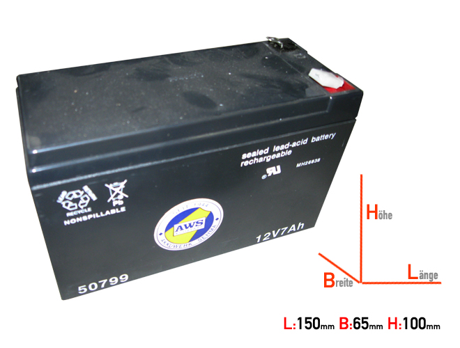 CP7-12 DIN50799 AWS Battery
