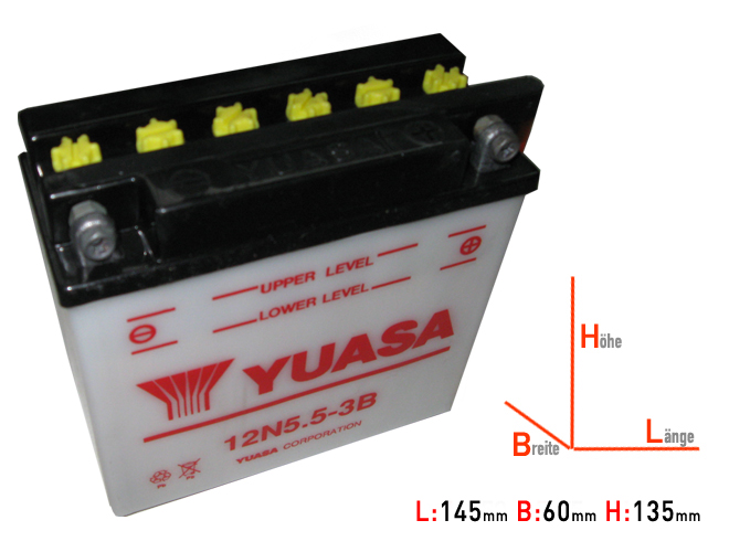 12N5.5-3B Yuasa battery