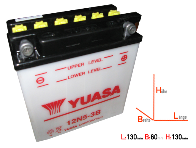 12N5-3B Yuasa battery