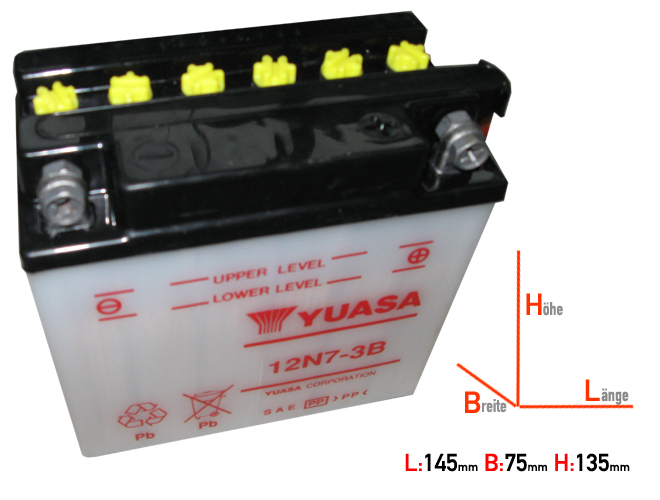 12N7-3B Yuasa battery