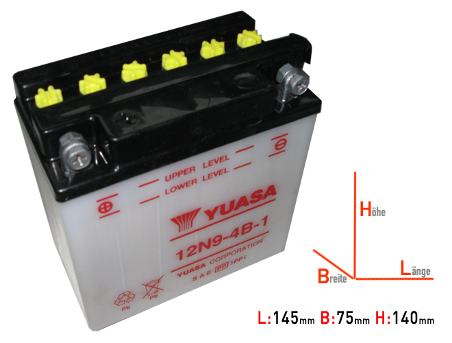 12N9-4B-1 Yuasa battery