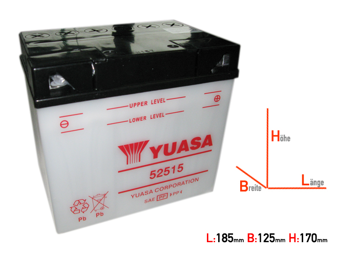 Y60-N28L-A DIN52515 Yuasa  Battery