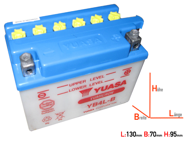 YB4L-B DIN50411 Yuasa Battery