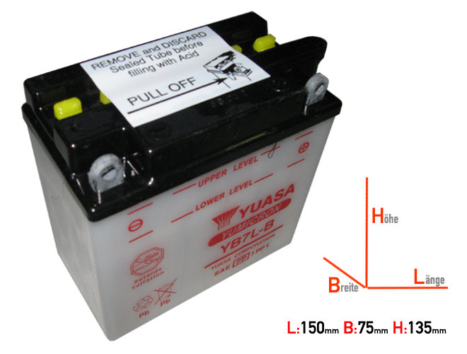 YB7L-B DIN50712 Yuasa Battery