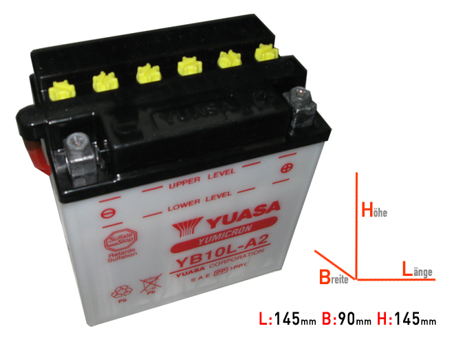 YB10L-A2 DIN51112 Yuasa Battery