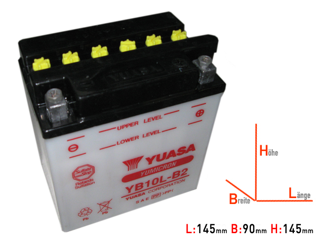 YB10L-B2 DIN51113 Yuasa Battery