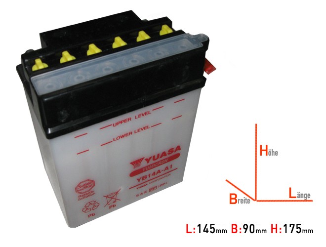 YB14A-A1 Yuasa Battery