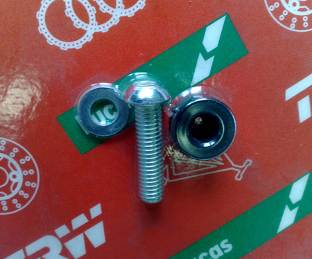Lucas left bracket for fluid reservoir MCG 605