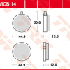TRW Scheibenbremsbeläge MCB 014 mit ABE