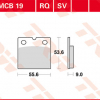 TRW Scheibenbremsbeläge MCB 19 SV mit ABE