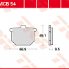 TRW Scheibenbremsbeläge MCB 054 mit ABE