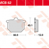 TRW Scheibenbremsbeläge MCB 062 mit ABE