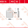 TRW Scheibenbremsbeläge MCB 075 RQ