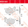TRW Scheibenbremsbeläge MCB 503 mit ABE