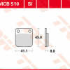TRW Scheibenbremsbeläge MCB 510 SI mit ABE