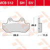TRW Scheibenbremsbeläge MCB 512 SH mit ABE
