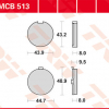 TRW Scheibenbremsbeläge MCB 513 mit ABE