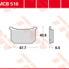 TRW Scheibenbremsbeläge MCB 516 mit ABE