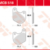 TRW Scheibenbremsbeläge MCB 518 mit ABE