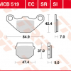 TRW Scheibenbremsbeläge MCB 519 SI mit ABE