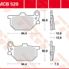 TRW Scheibenbremsbeläge MCB 520 mit ABE