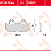 TRW Scheibenbremsbeläge MCB 534 SRMmit ABE