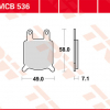 TRW Scheibenbremsbeläge MCB 536 mit ABE