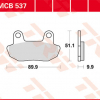 TRW Scheibenbremsbeläge MCB 537 mit ABE