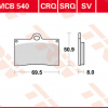 TRW Scheibenbremsbeläge MCB 540 CRQ ECE R90 homologiert
