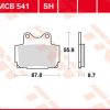 TRW Scheibenbremsbeläge MCB 541 SH mit ABE