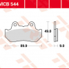 TRW Scheibenbremsbeläge MCB 544 mit ABE