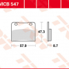 TRW Scheibenbremsbeläge MCB 547 mit ABE