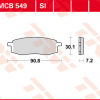 TRW Scheibenbremsbeläge MCB 549 SI mit ABE