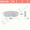TRW Scheibenbremsbeläge MCB 549 mit ABE