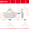 TRW Scheibenbremsbeläge MCB 551 mit ABE