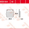 TRW Scheibenbremsbeläge MCB 554 SI mit ABE