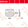 TRW Scheibenbremsbeläge MCB 556 mit ABE