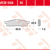 TRW Scheibenbremsbeläge MCB 558 SI mit ABE