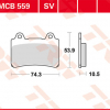 TRW Scheibenbremsbeläge MCB 559 SV mit ABE