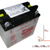 Yuasa YB7L-B 12V/8AH DIN50712 Dry-Batterie 137x76x135mm