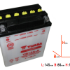 Yuasa YB12A-A DIN51211 Dry-Batterie 136x82x162mm