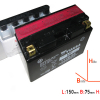 Yuasa YT7B-BS (YT7B-4) 12V/6,5AH DIN50791 AGM-Batterie (CP) 150x65x93mm
