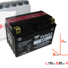Yuasa YT12A-BS 12V10Ah DIN51218 AGM-Batterie (CP) 150x87x105mm