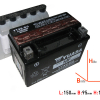 Yuasa YTX9-BS / YTR9-BS 12V/8AH DIN50812 AGM Batterie 150x87x105mm