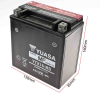 Yuasa YTX16-BS DIN51492 AGM-Batterie 150x87x161mm