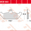 TRW Scheibenbremsbeläge MCB 563 mit ABE